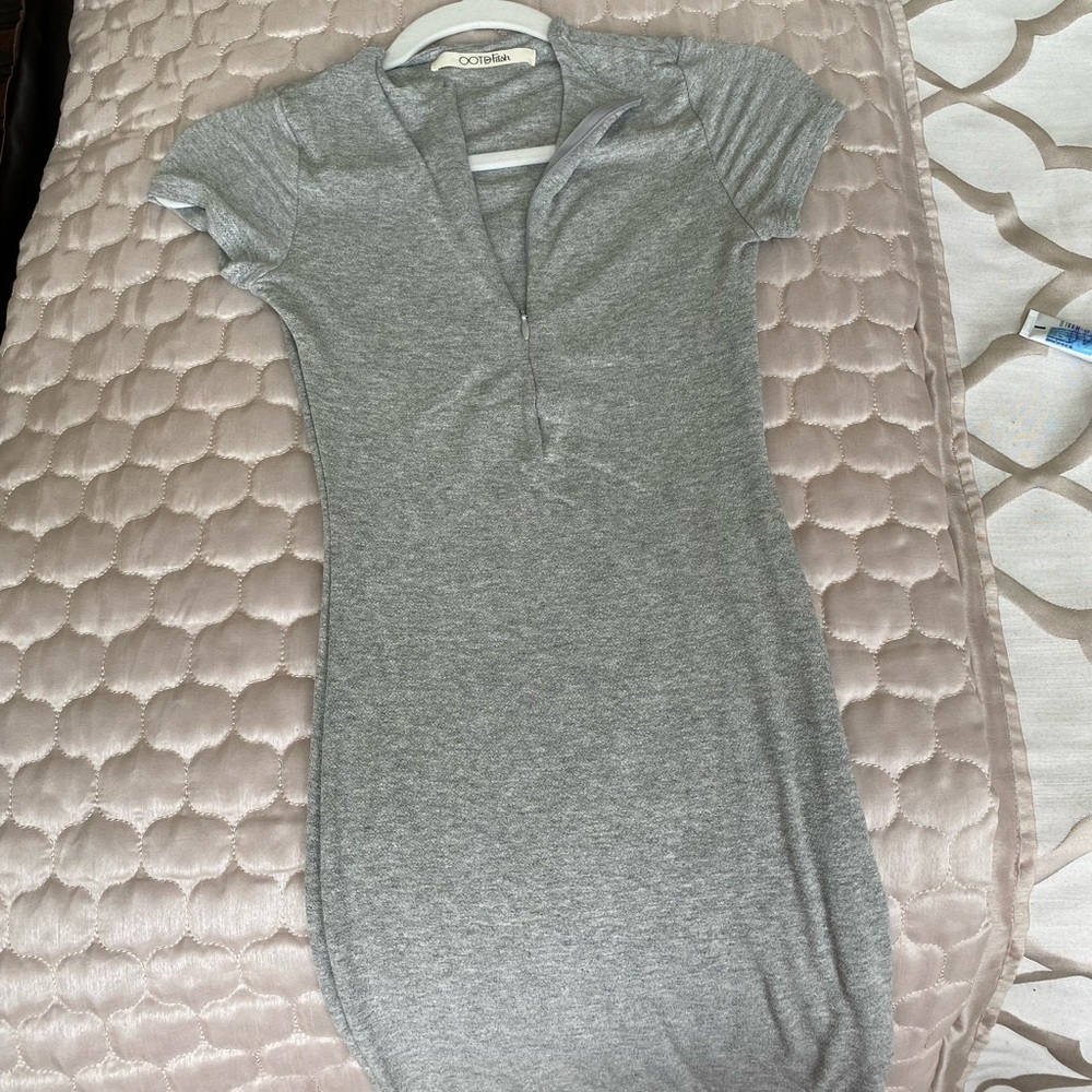 Gray BodyCon Dress